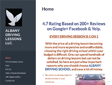 Tablet Screenshot of albanydrivingschool.com